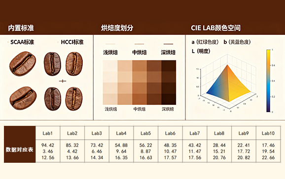 1.專業咖啡指標，精準量化烘焙度
